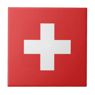 Flag of Switzerland - Switzerland - Suisse - Svizz Tile