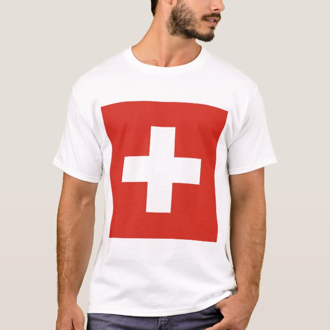 Flag of Switzerland T-Shirt (Front)