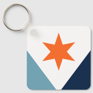 Flag of Syracuse, New York Key Ring