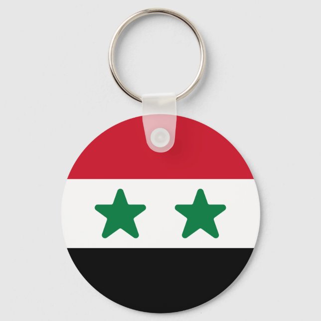 Flag of Syria Key Ring (Front)