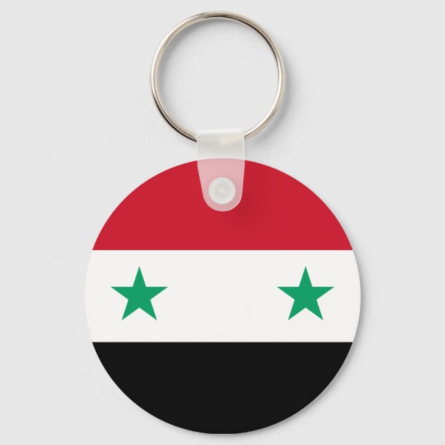 Flag of Syria Key Ring (Front)