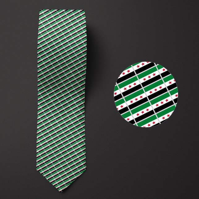 Flag of Syria (New) Pattern Tie (Creator Uploaded)