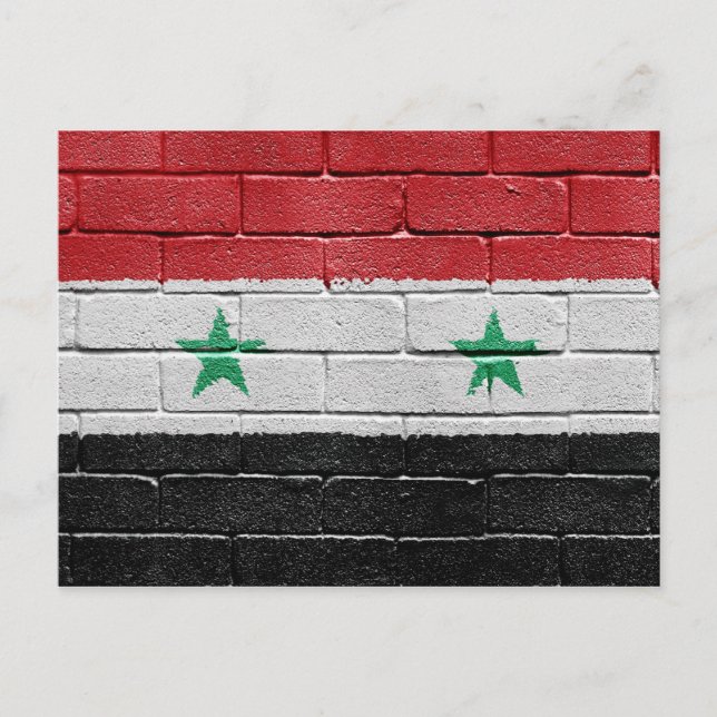 Flag of Syria Postcard (Front)