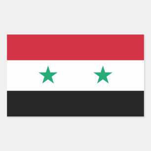 Flag of Syria Rectangular Sticker