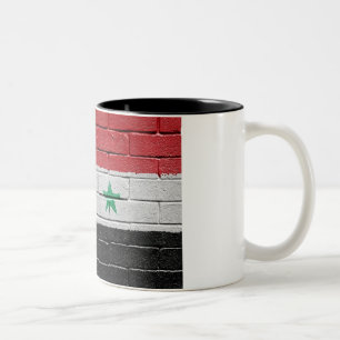 Flag of Syria Two-Tone Coffee Mug
