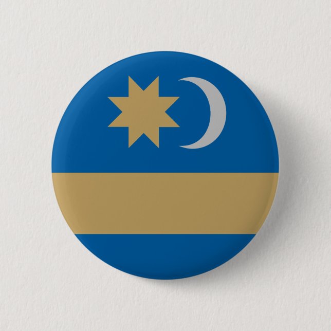 Flag of Székely Land 6 Cm Round Badge (Front)