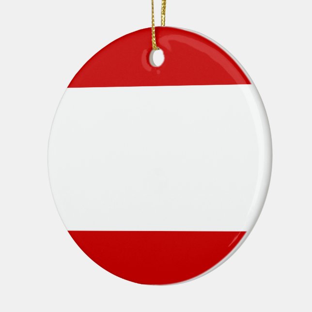 Flag of Tahiti Ceramic Tree Decoration (Left)