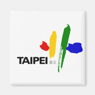 Flag of Taipei City (Taiwan) Magnet