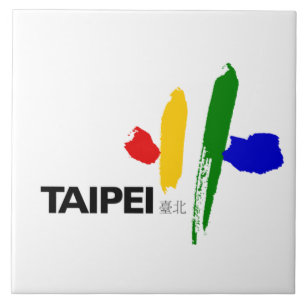 Flag of Taipei City (Taiwan) Tile