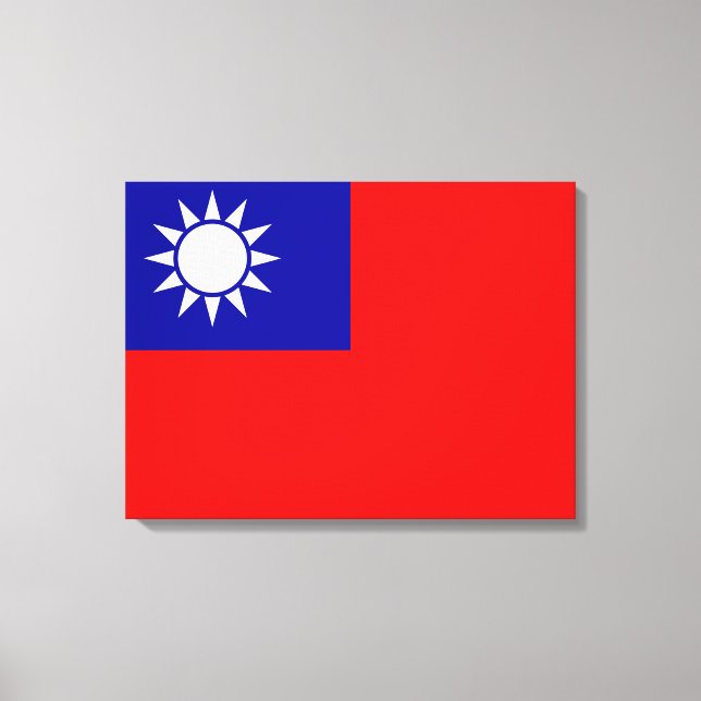 Flag of Taiwan Canvas Print (Front)