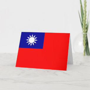 Flag of Taiwan Card