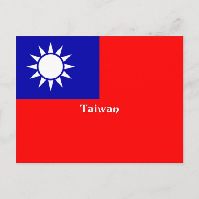 Flag of Taiwan Postcard (Front)