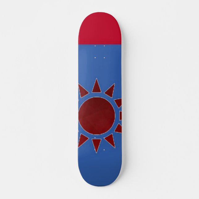 Flag of Taiwan Red Sun Skateboard (Front)