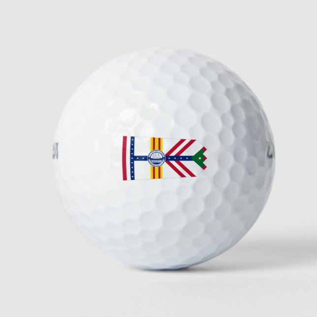 Flag of Tampa, Florida Golf Balls (Front)