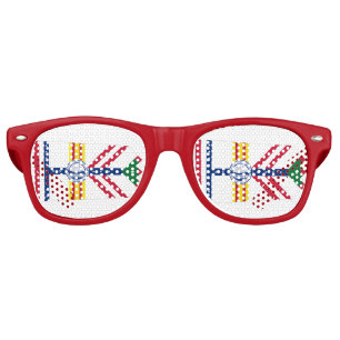 Flag of Tampa, Florida Retro Sunglasses