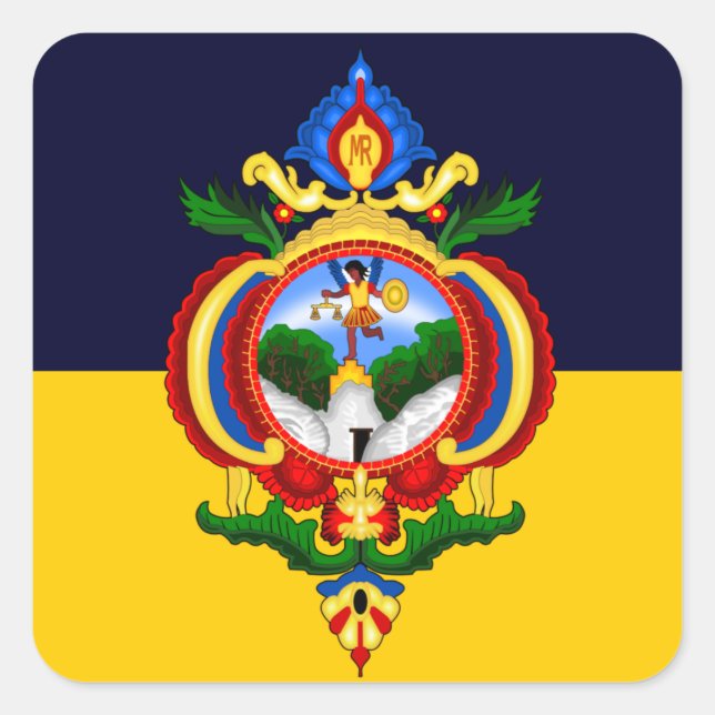 Flag of Tegucigalpa, Honduras Square Sticker (Front)