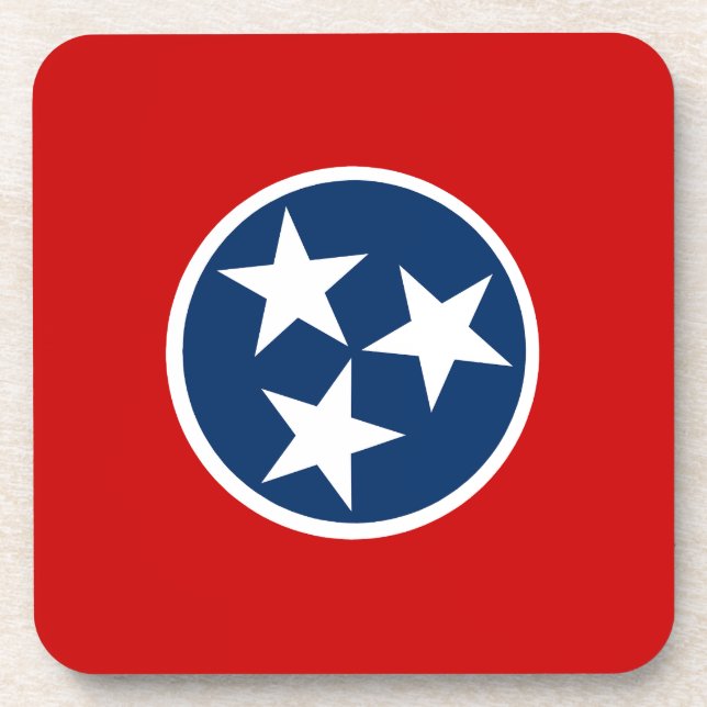 Flag of Tennessee Coaster (Front)