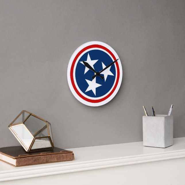 Flag of Tennessee Round Clock (Office)