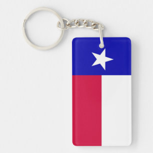 Flag of Texas Acrylic Keychain (Single Sided)