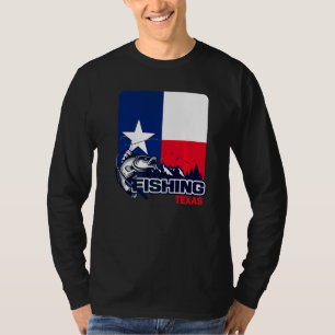 Flag Of Texas  Fishing In Texas T-Shirt