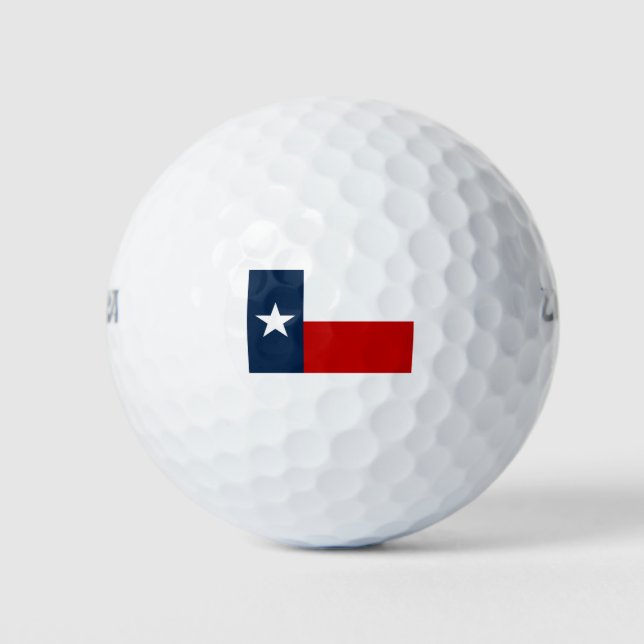 Flag of Texas Lone Star State Golf Balls (Front)