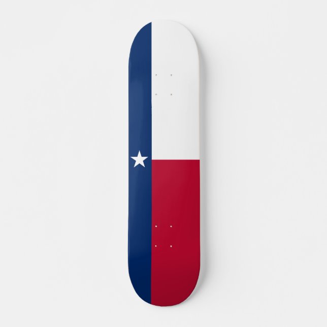 Flag of Texas Skateboard Deck (Front)