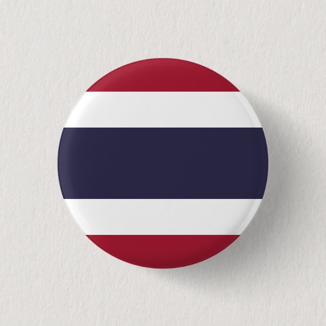 Flag of Thailand 3 Cm Round Badge (Front)