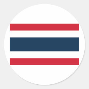 Flag of Thailand Classic Round Sticker