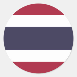 Flag of Thailand Classic Round Sticker