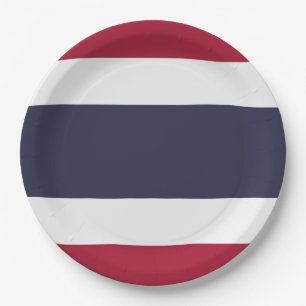 Flag of Thailand Paper Plate