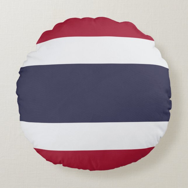 Flag of Thailand Round Cushion (Front)