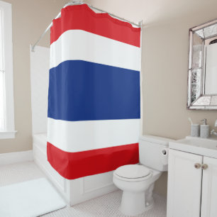 Flag of Thailand Shower Curtain