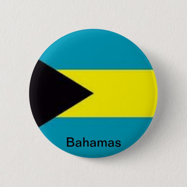 Flag of the Bahamas 6 Cm Round Badge (Front)