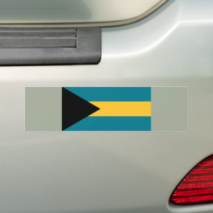 Flag of the Bahamas Bumper Sticker