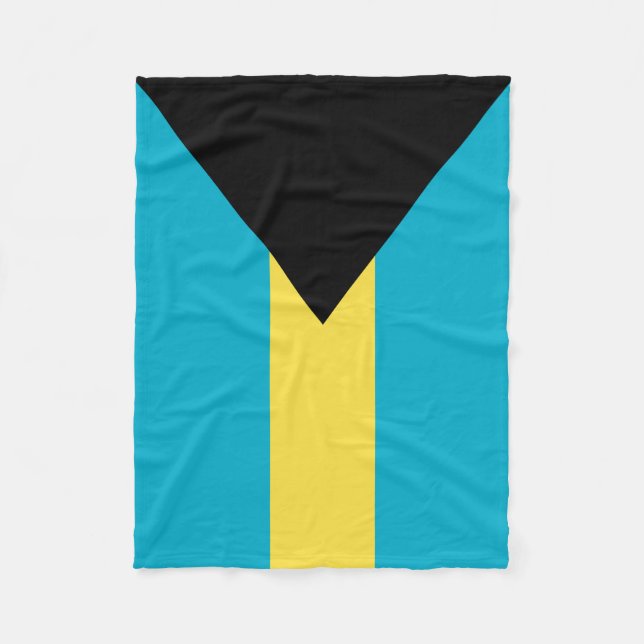 Flag Of The Bahamas Fleece Blanket (Front)