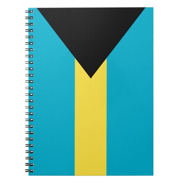 Flag Of The Bahamas Spiral Notebook (Front)