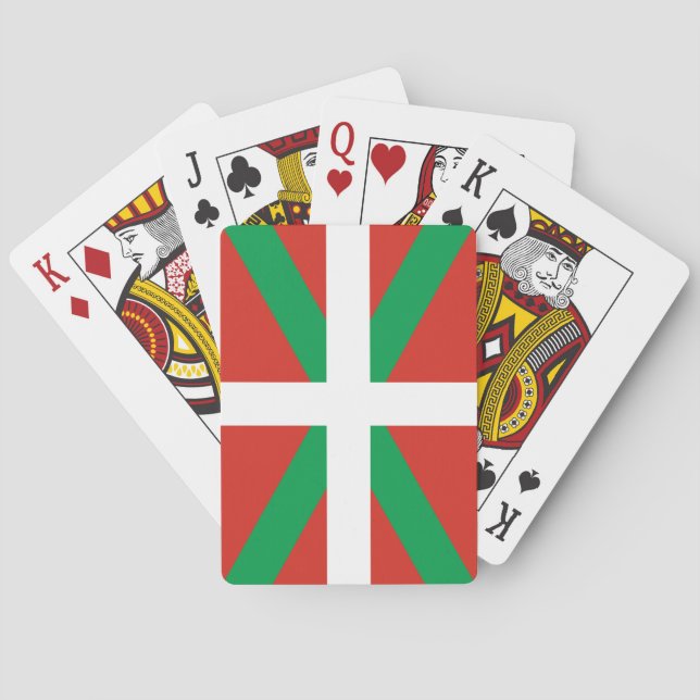 Flag of the Basque Country Playing Cards (Back)