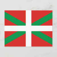 Flag of the Basque Country  Postcard