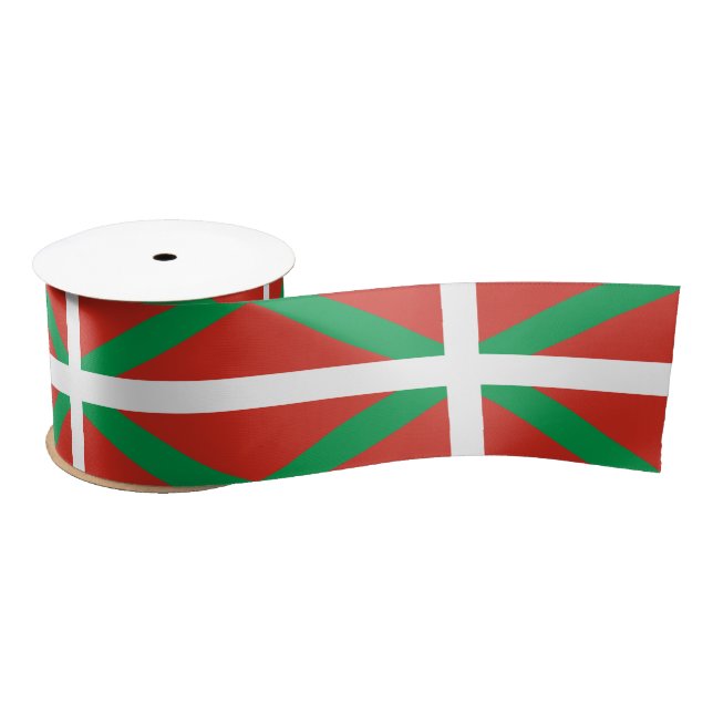 Flag of the Basque Country Satin Ribbon (Spool)