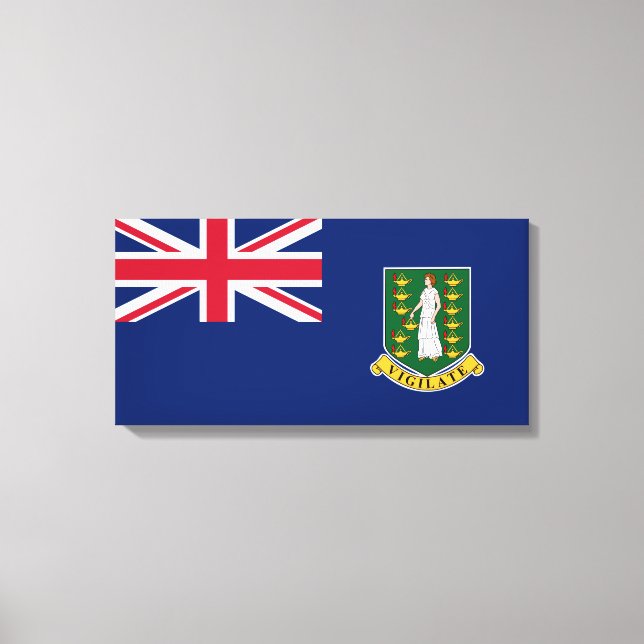 Flag of the British Virgin Islands (BVI) Canvas Print (Front)