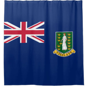 Flag of the British Virgin Islands (BVI) Shower Curtain