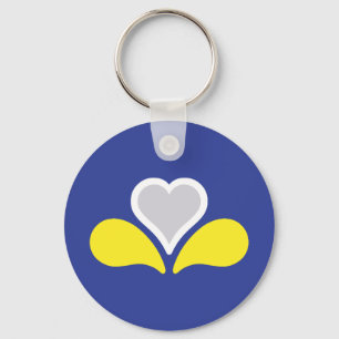 Flag of the Brussels-Capital Region, Belgium Key Ring