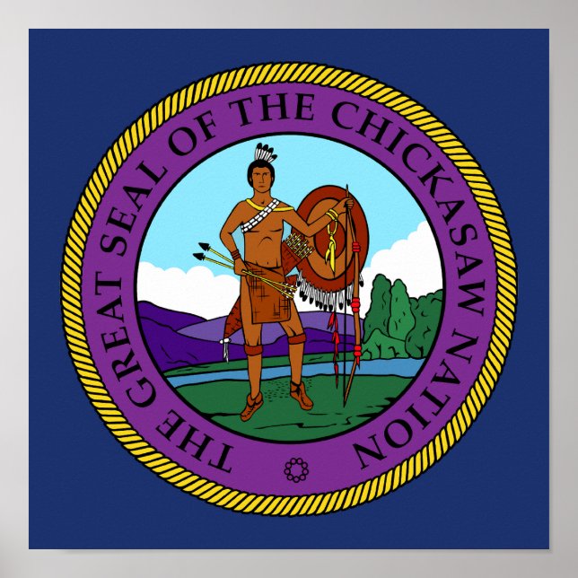 Flag of the Chickasaw Nation Poster (Front)