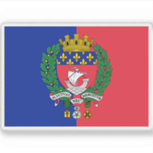 Flag of the city of Paris, France