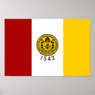 Flag of the city of San Diego  Poster