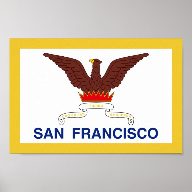 Flag of the city of San Francisco  Poster (Front)