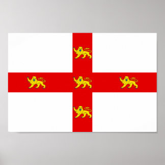 Flag of the city of York Poster