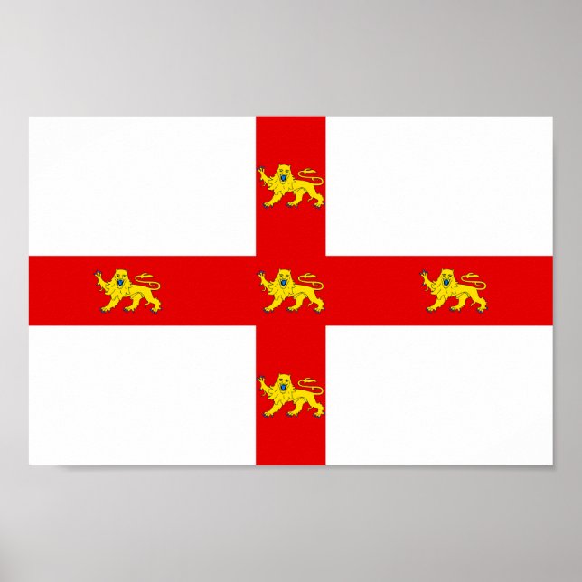 Flag of the city of York Poster (Front)