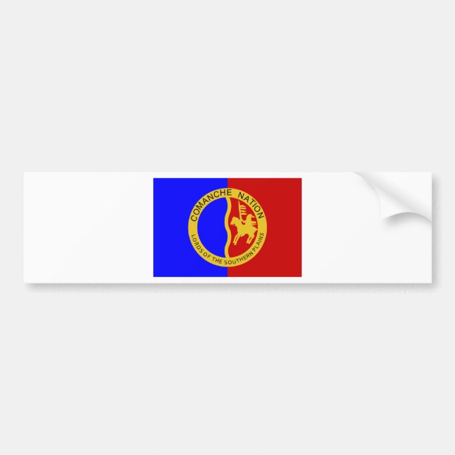 Flag of the Comanche Nation Bumper Sticker (Front)