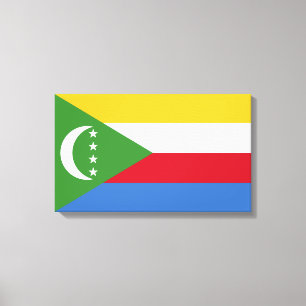 Flag of the Comoros Canvas Print